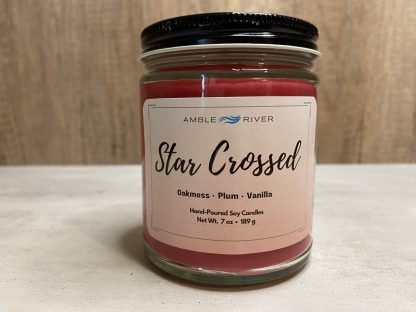 Star Crossed Hand Poured Candle - Apple, Moss, & Amber Scent