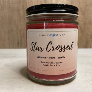 Star Crossed Hand Poured Candle - Apple, Moss, & Amber Scent
